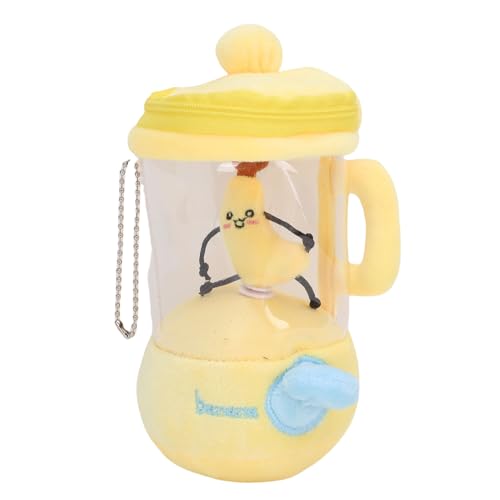 NOENNULL Juicer Plüschschlüsselkette für Taschen, Niedliche Rotierende Gefüllte Spielzeuganhänger, Weich (Banane) von NOENNULL