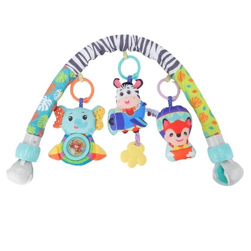 NOENNULL Kinderwagen -Spielzeugleiste für Säuglinge, Kinderwagenbogen mit 3 Klemme an Spielzeug, Verstellbares Hängendes Spielzeug NOENNULL Kinderwagen -Spielzeugleiste für Säuglinge, Kinderwagenbogen mit 3 Klemme an Spielzeug, Verstellbares Hängendes Spielzeug von NOENNULL
