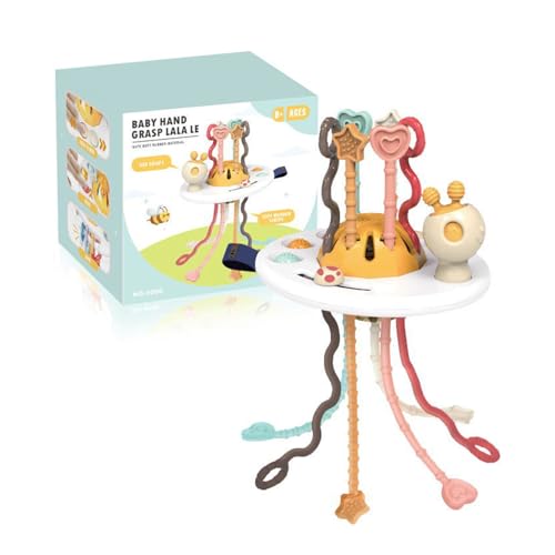 NOENNULL Pull String Interactive Toy für Kleinkinder - Leuchtende Farben, Entwicklung von Motorischen Fähigkeiten, Sensorisch und für Babys, und Mädchen - Spaß Am (Ziehen Sie die Schnur NOENNULL Pull String Interactive Toy für Kleinkinder - Leuchtende Farben, Entwicklung von Motorischen Fähigkeiten, Sensorisch und für Babys, und Mädchen - Spaß Am (Ziehen Sie die Schnur von NOENNULL
