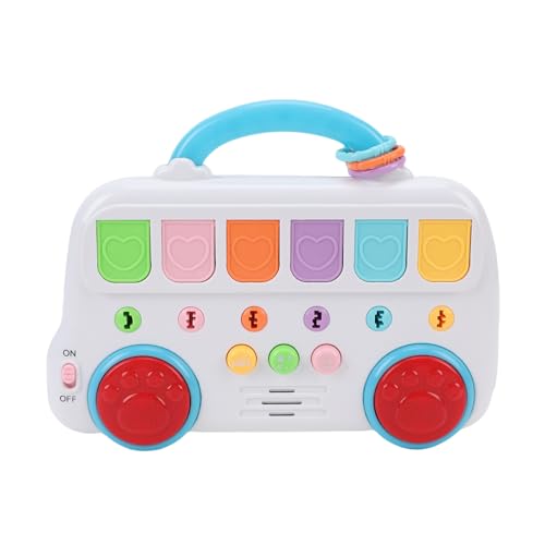 NOENNULL Sensorisches Spielzeug für Busform für Kleinkinder - Interaktive Lernaktivität mit Musik, Licht- und Farbsortierung, Frühes Bildungsspielzeug für Bildung von NOENNULL