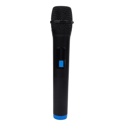NOENNULL Spielzeugmikrofon für Aluminium ABS Gefälschte Mikrofon Simulation Sprachpraxis Prop Karaoke Mikrofon für Bühnen Kostüm -Geburtstagsfeier Rollenspiele (Blau Schwarz) von NOENNULL