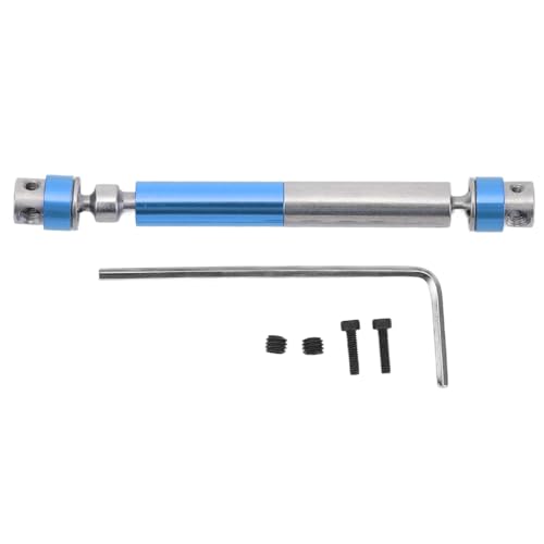NOENNULL Zentrale Antriebswelle für RC Auto, 65 bis 78 mm, zentrale Antriebswelle aus Stahl und Aluminium, hohe Festigkeit für Axial SCX24 1/24 (dunkelblau) von NOENNULL