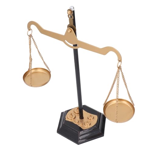 Retro Balance Scale Dekor - Miniatur -Eisenwaagen der Gerechtigkeit für Schreibtisch, Büro und Wohnkultur - Vintage Stress Relief Ornament, Anwalt, Gerichtssaal Dekoration Retro Balance Scale Dekor - Miniatur -Eisenwaagen der Gerechtigkeit für Schreibtisch, Büro und Wohnkultur - Vintage Stress Relief Ornament, Anwalt, Gerichtssaal Dekoration von NOENNULL