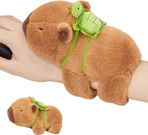 NOLACE Capybara Kuscheltier Capybara Plüschtier 23 cm Capybara mit Schildkrötenrucksack，Stofftier Capybara Geschenk, Capybara Plush Für Mädchen Jungen (Mit Schildkröten) von NOLACE