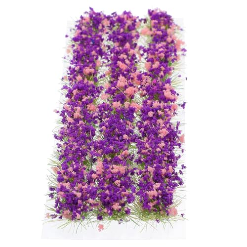 NOLITOY 1 Blatt Simulierte Selbstklebende Vegetationsblumencluster Künstliche Blumenclustermodelle Puppenhaus Blumencluster Bunte Künstliche Blumencluster Kleine Dekoration Aus von NOLITOY