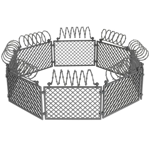NOLITOY 1 Satz Bausteinschutznetz Kinderszene Armee Gebäude Soldaten Barbwire Flugzeug Modellzaun Army Guys Für Jungen Abs Grey von NOLITOY