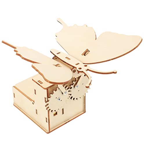 NOLITOY 1 Satz DIY Holzmechanik Schmetterlinge Bionischer Schmetterling Interaktives Holzspielzeug für Wissenschaftsexperiment Bastelmaterial für Geburtstagsfeiern und Kreative NOLITOY 1 Satz DIY Holzmechanik Schmetterlinge Bionischer Schmetterling Interaktives Holzspielzeug für Wissenschaftsexperiment Bastelmaterial für Geburtstagsfeiern und Kreative von NOLITOY