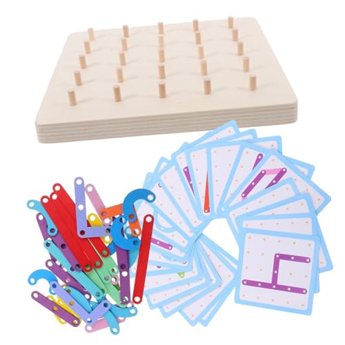 NOLITOY 1 Satz Geoboard für Montessori Lernspielzeug Motorik und Interaktives Puzzle für für Kreative Kleinkinder NOLITOY 1 Satz Geoboard für Montessori Lernspielzeug Motorik und Interaktives Puzzle für für Kreative Kleinkinder von NOLITOY