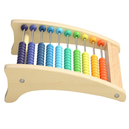 NOLITOY 1 Satz Holz Rechenrahmen für Pädagogisches Addition und Subtraktion Montessori Lernhilfe für Vorschulkinder Sicheres und Kreatives Mathematikspielzeug für Kleine von NOLITOY