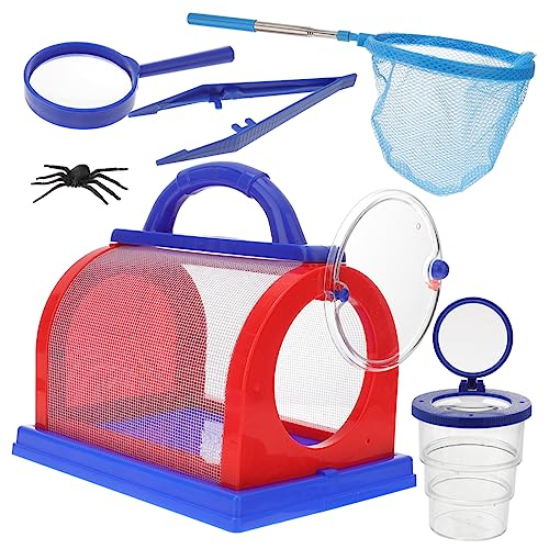 NOLITOY 1 Satz Insektenfangset für Erkundungsfänger lehrreich Bausatz Insektenbeobachtungsset Naturerkundungswerkzeug -Insekten-Explorer-Kit Beobachtungskäfig-Kit Plastik Blue von NOLITOY