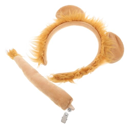 NOLITOY 1 Satz Löwenkostüm mit Haarreif und Tierkostüm Zubehör für Karneval Halloween und Mottopartys Tieraccessoires aus Hochwertigem Material Bequem und Stabil für Unvergessliche Feiern NOLITOY 1 Satz Löwenkostüm mit Haarreif und Tierkostüm Zubehör für Karneval Halloween und Mottopartys Tieraccessoires aus Hochwertigem Material Bequem und Stabil für Unvergessliche Feiern von NOLITOY