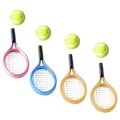 NOLITOY 1satz Miniatur Tennis Schläger Teiliges Deko Zubehör Mit Bällen Für Puppenhaus Fotorequisiten Und Kreative Projekte Für Kleine Tennisfans Und Sammler NOLITOY 1satz Miniatur Tennis Schläger Teiliges Deko Zubehör Mit Bällen Für Puppenhaus Fotorequisiten Und Kreative Projekte Für Kleine Tennisfans Und Sammler von NOLITOY