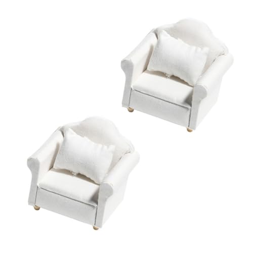 NOLITOY 1 Satz Miniatur Sofa Set für Puppenhaus Teiliges Weißes Möbelset mit Kissen Dekoration für DIY Mini Häuser und Puppenhaus Zubehör NOLITOY 1 Satz Miniatur Sofa Set für Puppenhaus Teiliges Weißes Möbelset mit Kissen Dekoration für DIY Mini Häuser und Puppenhaus Zubehör von NOLITOY