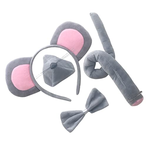 NOLITOY 1 Satz Partydekorationen faschingskostüme karnawal kostium für Pelz Stirnband Plüschmausschwanz klein Bogen Haarband dekorative Fliege Cosplay-Stirnbänder Stoff Grey NOLITOY 1 Satz Partydekorationen faschingskostüme karnawal kostium für Pelz Stirnband Plüschmausschwanz klein Bogen Haarband dekorative Fliege Cosplay-Stirnbänder Stoff Grey von NOLITOY