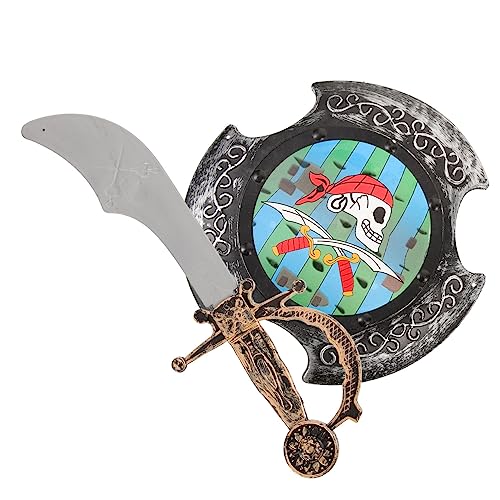 NOLITOY 1 Satz Ritterschild Wikinger-Schildstütze Kinderspielzeug Halloween kostüm Spielzeugschwerter für Kinder Piratenzubehör für Kinder Zubehör für Rollenspiele Spielzeuggeschenke von NOLITOY