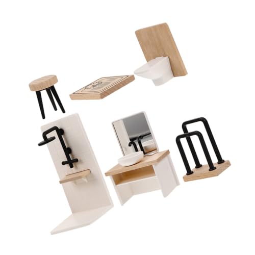 NOLITOY 1 Satz Simulierte Kleinmöbel Puppenhaus-Badezimmer-Accessoires Puppenhausdekoration Puppenhaus-Miniatur-Badezimmer Mini-Puppenhausmöbel Puppenhaus Badezimmermöbel Mini Möbel Holz NOLITOY 1 Satz Simulierte Kleinmöbel Puppenhaus-Badezimmer-Accessoires Puppenhausdekoration Puppenhaus-Miniatur-Badezimmer Mini-Puppenhausmöbel Puppenhaus Badezimmermöbel Mini Möbel Holz von NOLITOY