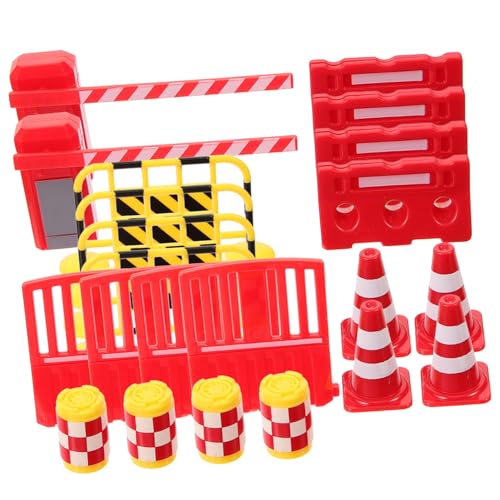 NOLITOY 1 Satz Transportunterrichtshilfen Simulation Verkehrszeichen im Freien Modell Einer Straßensperre Frühpädagogisches Minikegel Mini- Plastik NOLITOY 1 Satz Transportunterrichtshilfen Simulation Verkehrszeichen im Freien Modell Einer Straßensperre Frühpädagogisches Minikegel Mini- Plastik von NOLITOY