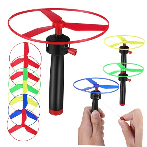 NOLITOY 1 Satz UFO Flying Disc Launcher Kind Disc-Shooter- spielzeuge Hubschrauber Fliegende Untertassen aus Kunststoff fliegen Plastik Zufällige Farbe NOLITOY 1 Satz UFO Flying Disc Launcher Kind Disc-Shooter- spielzeuge Hubschrauber Fliegende Untertassen aus Kunststoff fliegen Plastik Zufällige Farbe von NOLITOY