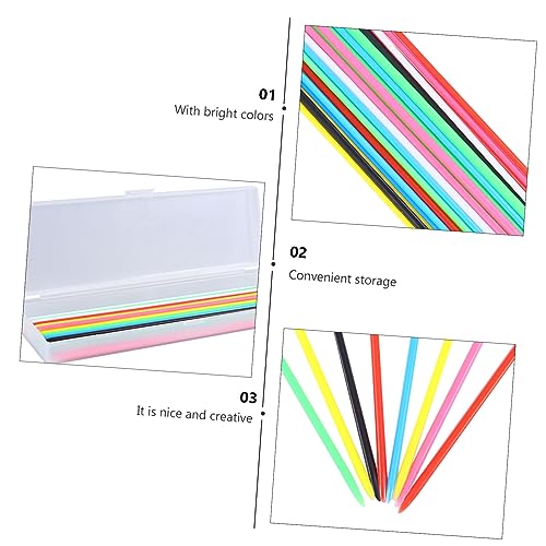 NOLITOY 1 Schachtel Buntes Lernspielzeug Math Sticks Teiliges Set mit Aufbewahrungsbox Pädagogisches Zählspielzeug für Fördert Logisches Farberkennung und Hand Auge Koordination Leicht von NOLITOY