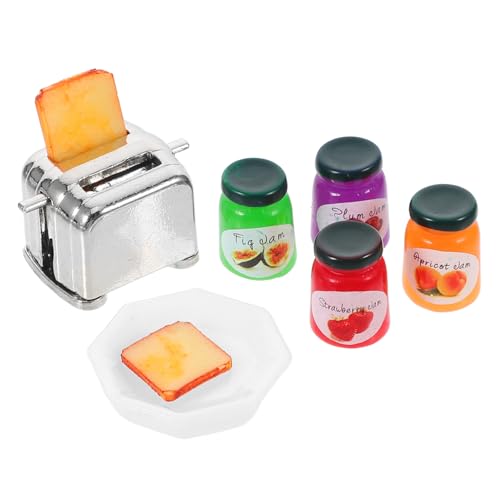 NOLITOY 1 Set Brotbackautomaten Modell Puppenhaus Brotbackautomat Miniatur Brotbackautomat Miniatur Ornamente Puppenhaus Zubehör Zartes Mini Hausdekor Toaster Miniatur Mini von NOLITOY