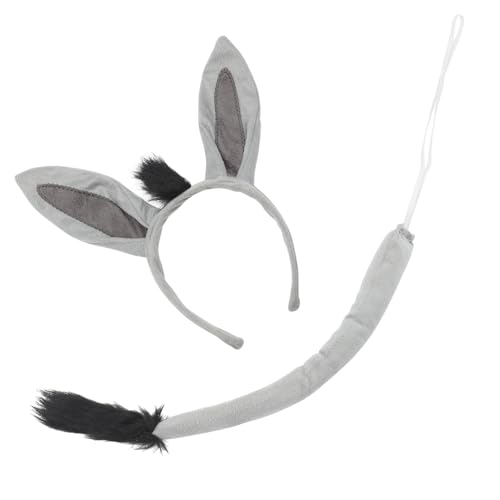 NOLITOY 1 Set Esel Stirnband Set Tierohren Für Tierstirnband Esel Kopfschmuck Tierohren Haarreif Tiere Kostüm Requisite Tierkostüm Eselkostüm Herren Plüsch Kunststoff Grau NOLITOY 1 Set Esel Stirnband Set Tierohren Für Tierstirnband Esel Kopfschmuck Tierohren Haarreif Tiere Kostüm Requisite Tierkostüm Eselkostüm Herren Plüsch Kunststoff Grau von NOLITOY