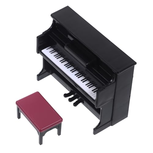 NOLITOY 1 Set Klaviermodell Winziges Mini Puppenhausklavier Und Hocker Puppenklavier Für Puppenhausmusik Kleines Instrument Puppenhausklavier Puppenhauszubehör Puppenmöbel NOLITOY 1 Set Klaviermodell Winziges Mini Puppenhausklavier Und Hocker Puppenklavier Für Puppenhausmusik Kleines Instrument Puppenhausklavier Puppenhauszubehör Puppenmöbel von NOLITOY