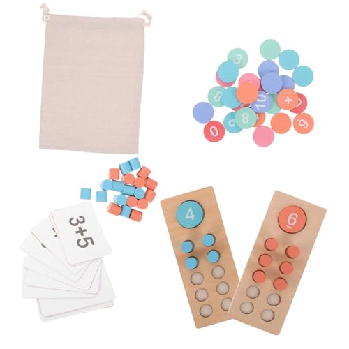 NOLITOY 1 Set Zählspiel Für Kinder: Montessori-mathematikspielzeug, Holzzählrahmen Mit Bunten Perlen – Lernwerkzeug Für Addition Und Subtraktion Für Aktivitäten Im Vorschul- Und NOLITOY 1 Set Zählspiel Für Kinder: Montessori-mathematikspielzeug, Holzzählrahmen Mit Bunten Perlen – Lernwerkzeug Für Addition Und Subtraktion Für Aktivitäten Im Vorschul- Und von NOLITOY