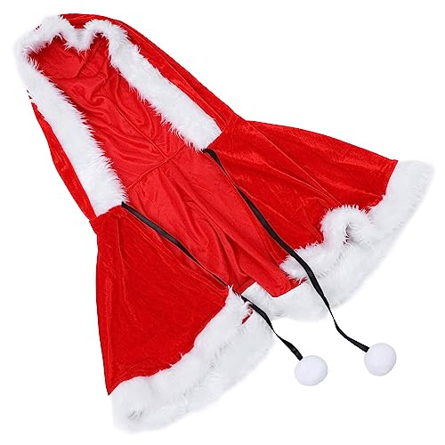 NOLITOY 1 Stk Weihnachtskostüm Kleid für Mädchen Mädchen-Outfit Schal Mädchenkleider Abendkleider für Frauen formell interessante Fotorequisite festlicher Umhang charmant cheongsam Zubehör von NOLITOY
