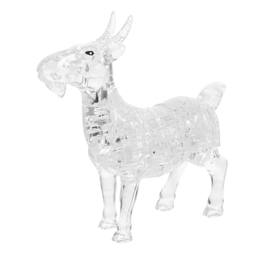 NOLITOY 1 Stück Kristallpuzzle Ziege Selbstmontage Tier Dekoration Kreatives Glasornament für Schreibtisch und Weinregal Stilvolles für Familie und Freunde Hochwertiges Design NOLITOY 1 Stück Kristallpuzzle Ziege Selbstmontage Tier Dekoration Kreatives Glasornament für Schreibtisch und Weinregal Stilvolles für Familie und Freunde Hochwertiges Design von NOLITOY