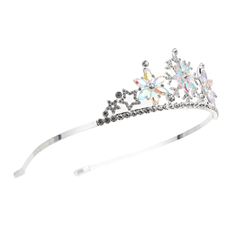 NOLITOY 1 Stück Krone Stirnband für Kronenmädchen dekorative Schneeflockenkrone Schneeflocken -Stirnbänder kleine Krone Kinderparty-Krone Kronenkopfschmuck Legierung Silber NOLITOY 1 Stück Krone Stirnband für Kronenmädchen dekorative Schneeflockenkrone Schneeflocken -Stirnbänder kleine Krone Kinderparty-Krone Kronenkopfschmuck Legierung Silber von NOLITOY