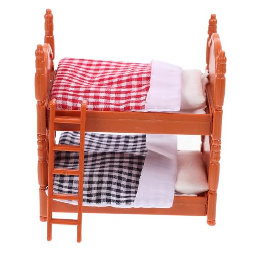 NOLITOY 1 Stück Mini Doppelbett für Puppenhaus Simuliertes Schlafzimmermöbel Tragbares und Mini Bett für DIY Landschaften und Kreative Spielideen NOLITOY 1 Stück Mini Doppelbett für Puppenhaus Simuliertes Schlafzimmermöbel Tragbares und Mini Bett für DIY Landschaften und Kreative Spielideen von NOLITOY