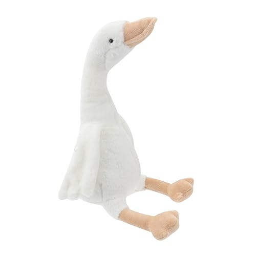 NOLITOY 1 Stück Schwan Puppe Knuddelig Gans Stofftierpuppe Gans Figur Beruhigende Puppe Gans Kuscheltier Plüschpuppenfigur Gans Gans Plüschpuppe Plüsch- Weiß von NOLITOY