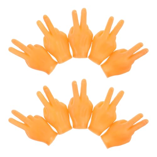 NOLITOY 10 Mini-Hände: Kleines kreatives Katzenspielzeug zum Necken – kleines Streichfinger-Mini-Spielzeug – simulierte Hände für Haustiere zum Necken von Katzen von NOLITOY