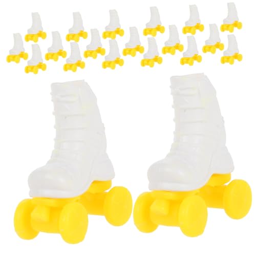 NOLITOY 10 Paare Rollschuhspielzeug Rollschuh Mini Anziehpuppendekoration Mini-Rollschuhe Für Puppe Miniatur-rollschuh Dekoratives Rollschuhmodell Puppenschuhe Plastik Weiß NOLITOY 10 Paare Rollschuhspielzeug Rollschuh Mini Anziehpuppendekoration Mini-Rollschuhe Für Puppe Miniatur-rollschuh Dekoratives Rollschuhmodell Puppenschuhe Plastik Weiß von NOLITOY