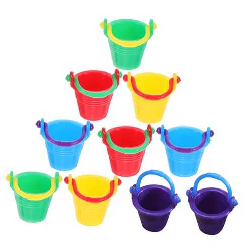 NOLITOY 10 Stück Eimer Teiliges für Puppenhäuser Kleine Wasserbehälter und DIY Zubehör für Kreative Bastelprojekte und Miniaturwelten NOLITOY 10 Stück Eimer Teiliges für Puppenhäuser Kleine Wasserbehälter und DIY Zubehör für Kreative Bastelprojekte und Miniaturwelten von NOLITOY