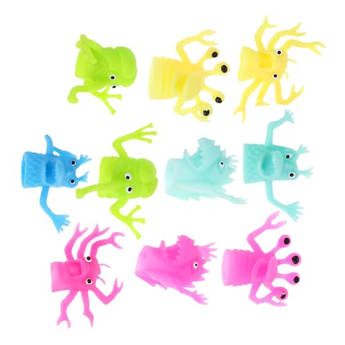 NOLITOY 10 Stück Finger-Alien- Puppen kinderpuppe Monster Toys for Fantasiespielzeug Geschichtenerzählendes Fingerwesen Geschichten erzählender Finger von NOLITOY