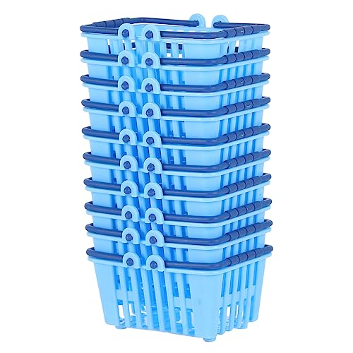 NOLITOY 10 Stück Mini Aufbewahrungskorb Teiliges Einkaufskorb für Puppenhaus Deko und DIY Projekte Praktische Accessoires für Landschaften von NOLITOY