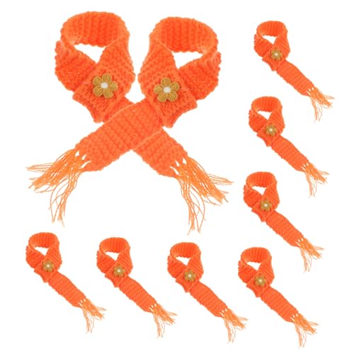NOLITOY 10 Stück Mini Schal Chenille Garn Grob Rave Elegant Gehäkelt Grob Wolle Multifunktional Babypuppen Zubehör Kaschmir Dekoration Für Mädchen Elegante Tücher Mit Perlen von NOLITOY