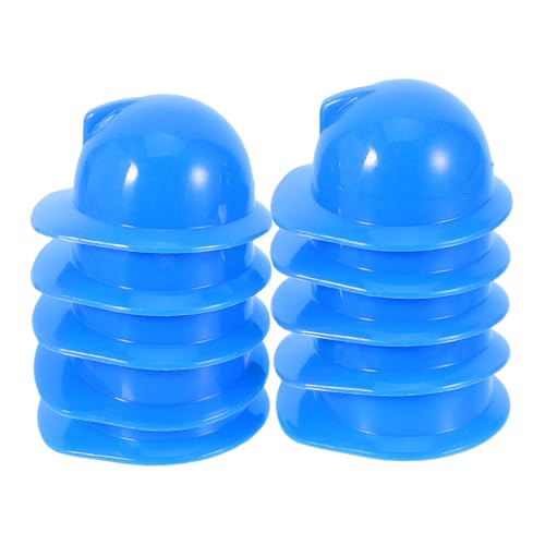 NOLITOY 10 Stück Miniatur Bauhelme Kunststoff Leicht Mini Sicherheitshelme für Partydeko Puppenzubehör Blau Robust Langlebig NOLITOY 10 Stück Miniatur Bauhelme Kunststoff Leicht Mini Sicherheitshelme für Partydeko Puppenzubehör Blau Robust Langlebig von NOLITOY