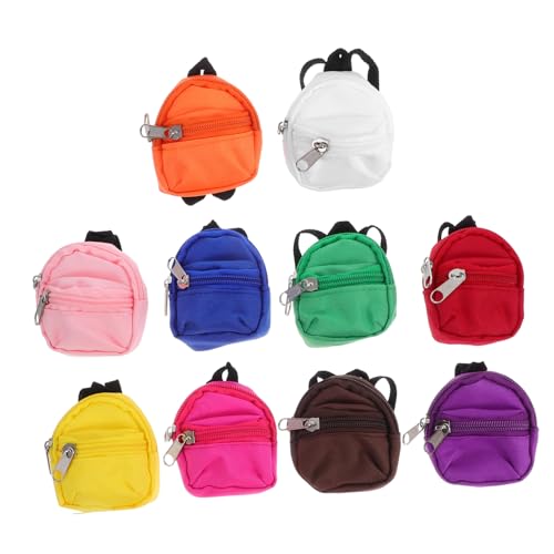 NOLITOY 10 Stück Miniatur Zipper Rucksack für Puppen Funktionale Schulranzen Vielseitige Puppenzubehör Robustes Design für Mädchen Rollenspiele und Kreative Spielwelten NOLITOY 10 Stück Miniatur Zipper Rucksack für Puppen Funktionale Schulranzen Vielseitige Puppenzubehör Robustes Design für Mädchen Rollenspiele und Kreative Spielwelten von NOLITOY