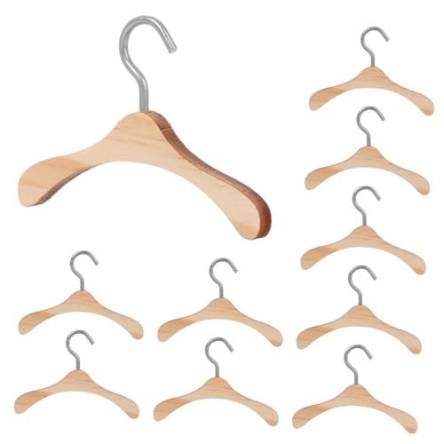 NOLITOY 10 Stück Puppen Kleiderbügel aus Robuste und Praktische Kleiderbügel für Puppenkleidung für Puppenhaus und Spielzeugzimmer NOLITOY 10 Stück Puppen Kleiderbügel aus Robuste und Praktische Kleiderbügel für Puppenkleidung für Puppenhaus und Spielzeugzimmer von NOLITOY