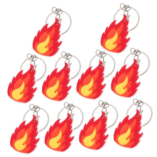 NOLITOY 10 Stück Teiliges Feuerwehr Schlüsselanhänger Feuerwehrmann Party Dekorationen Praktische Schlüsselhalter für Feuerwehrmänner Kindergeburtstag und Feuerwehr Themenfeiern von NOLITOY
