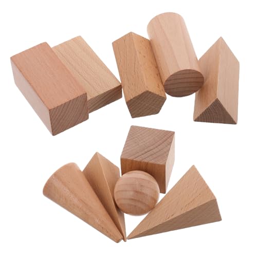 NOLITOY 10 Stück Teiliges Geometrisches Bauklötze aus Robustem Holz Pädagogisches Lernspielzeug für Grundschule und Kindergarten Fördert Formenverständnis und Kreatives Mathelernen NOLITOY 10 Stück Teiliges Geometrisches Bauklötze aus Robustem Holz Pädagogisches Lernspielzeug für Grundschule und Kindergarten Fördert Formenverständnis und Kreatives Mathelernen von NOLITOY