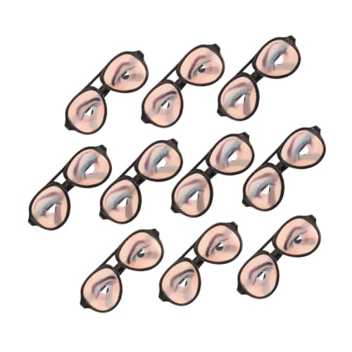 NOLITOY 10 Stück Teiliges Halloween Kostüm Brillen Lustige Prank Brille für Erwachsene und Bequemes Design Fasching Party Accessoires Witzige Verkleidungsspiel Requisiten NOLITOY 10 Stück Teiliges Halloween Kostüm Brillen Lustige Prank Brille für Erwachsene und Bequemes Design Fasching Party Accessoires Witzige Verkleidungsspiel Requisiten von NOLITOY