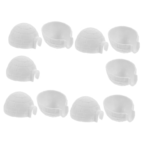 NOLITOY 10 Stück Teiliges Igloo Figuren Miniature Modelle für Realistische Igloo Deko für Garten und Kreative Projekte Tolle Geschenkidee für Jungen NOLITOY 10 Stück Teiliges Igloo Figuren Miniature Modelle für Realistische Igloo Deko für Garten und Kreative Projekte Tolle Geschenkidee für Jungen von NOLITOY