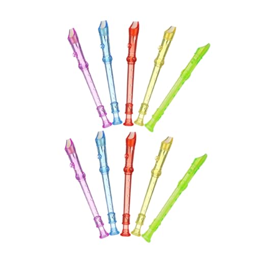 NOLITOY 10 Stück Teiliges Kunststoff blockflöten Transparente Candy Farben Benutzerfreundlich Einfacher Einstieg Mini musikinstrumente für Schule und Anfänger NOLITOY 10 Stück Teiliges Kunststoff blockflöten Transparente Candy Farben Benutzerfreundlich Einfacher Einstieg Mini musikinstrumente für Schule und Anfänger von NOLITOY