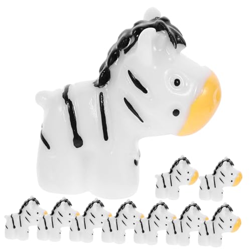 NOLITOY 10 Stück Teiliges Mini Zebra Figuren Einzigartige Dekoration für Sukkulenten und Moss Dioramen für Weihnachten für Familie von NOLITOY