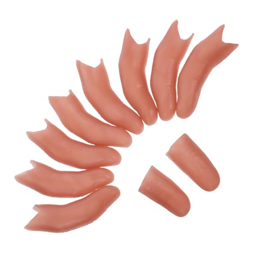 NOLITOY 10 Stück Teiliges Realistische Fake Daumen Zauberhüllen Langlebige Falsche Finger für Close-up Tricks Vielseitig für Halloween Filmrequisiten und Spezialeffekte Überzeugendes NOLITOY 10 Stück Teiliges Realistische Fake Daumen Zauberhüllen Langlebige Falsche Finger für Close-up Tricks Vielseitig für Halloween Filmrequisiten und Spezialeffekte Überzeugendes von NOLITOY