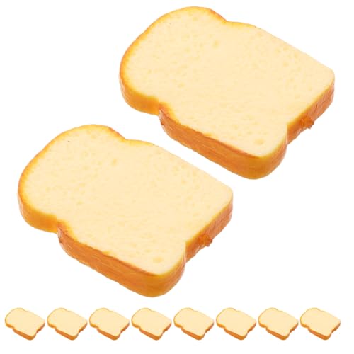 NOLITOY 10 Stück Teiliges Realistische Künstliche Toastbrot Scheiben Detailgetreue Nachbildung Vielseitig als Partydeko Food Model und Bäckerei Requisite für Wohn und Küchendekoration NOLITOY 10 Stück Teiliges Realistische Künstliche Toastbrot Scheiben Detailgetreue Nachbildung Vielseitig als Partydeko Food Model und Bäckerei Requisite für Wohn und Küchendekoration von NOLITOY