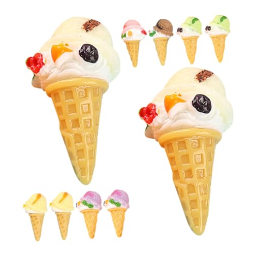 NOLITOY 10 Stück Teiliges Realistische Mini Eiscreme Modelle aus Resin Vielseitige Deko und Display Requisiten für Dessertshops Fotografie Farblich Gemischt Langlebig und Stabil NOLITOY 10 Stück Teiliges Realistische Mini Eiscreme Modelle aus Resin Vielseitige Deko und Display Requisiten für Dessertshops Fotografie Farblich Gemischt Langlebig und Stabil von NOLITOY
